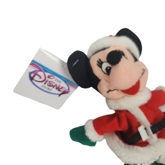 The Disney Store Minnie Mouse as Mrs. Claus Bean Bag Plush 7" NWT - Picture 7 of 7